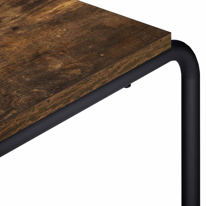 TV-bord 80 x 35,5 x 42 cm Røget eg Konstrueret træ