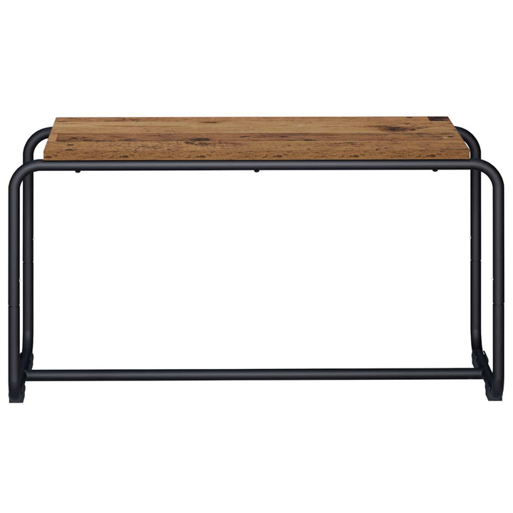 TV-bord 80 x 35,5 x 42 cm Gammelt træ Konstrueret træ