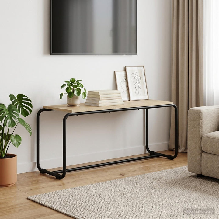 TV-bord 98 x 35,5 x 42 cm Sonoma-eg Konstrueret træ