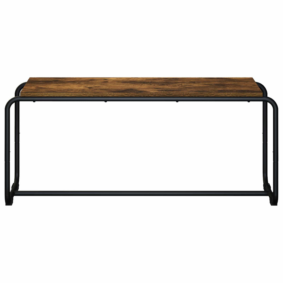 TV-bord 98 x 35,5 x 42 cm Røget eg Konstrueret træ