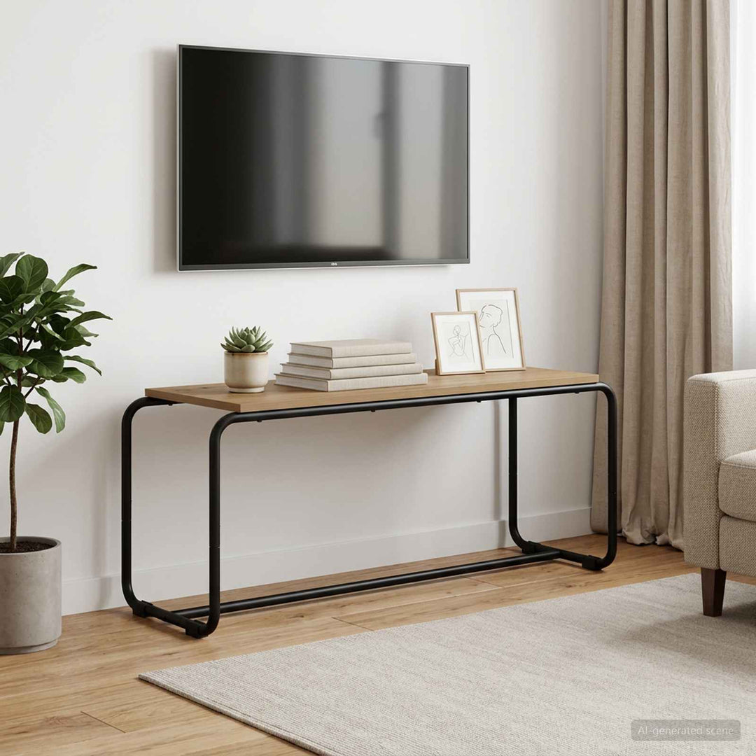 TV-bord 98 x 35,5 x 42 cm Artisan-eg Konstrueret træ