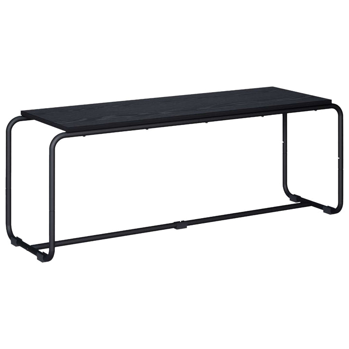 TV-bord 113.5 x 35.5 x 42 cm Sort eg Konstrueret træ