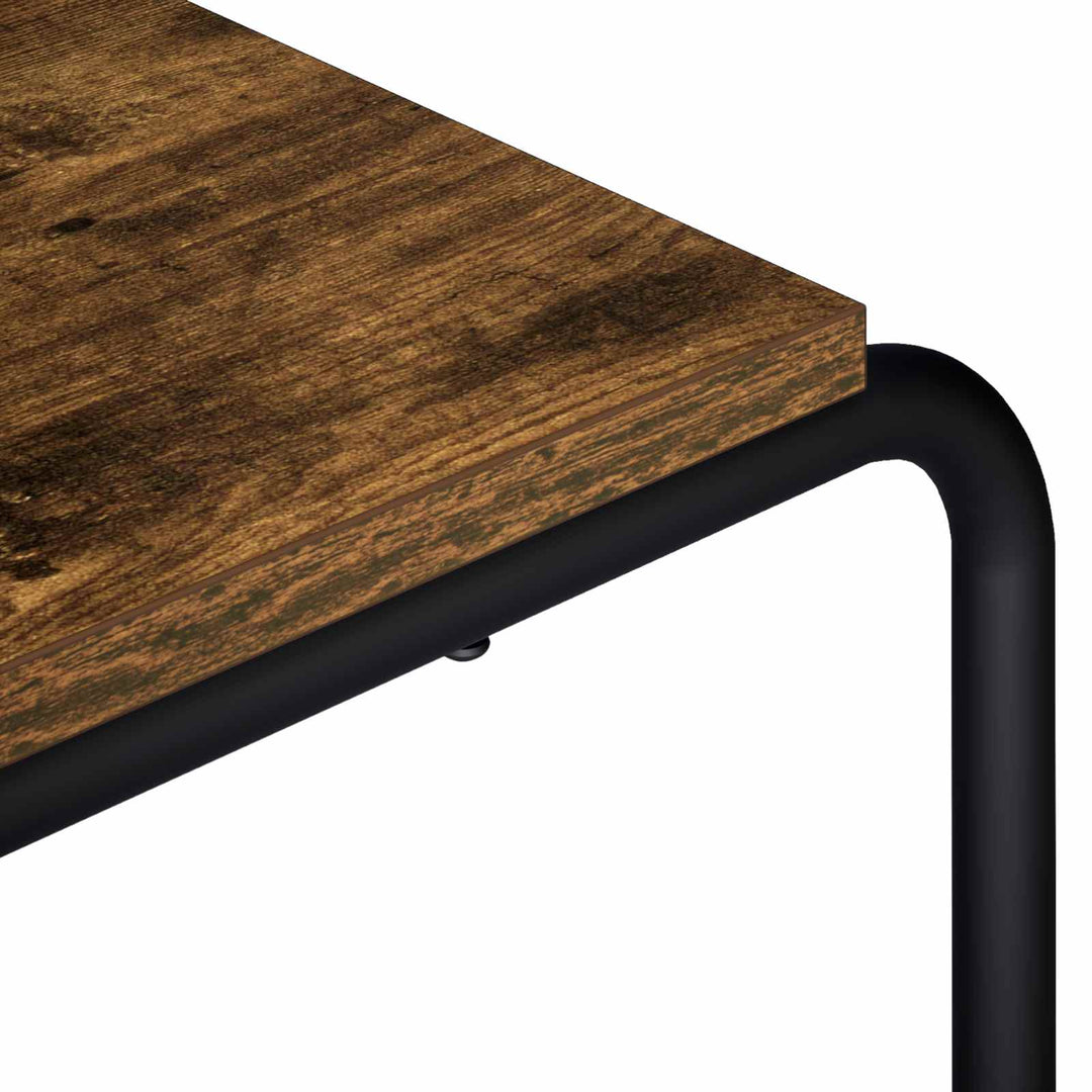 TV-bord 113.5 x 35.5 x 42 cm Røget eg Konstrueret træ