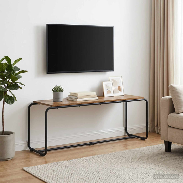 TV-bord 113.5 x 35.5 x 42 cm Gammelt træ Konstrueret træ