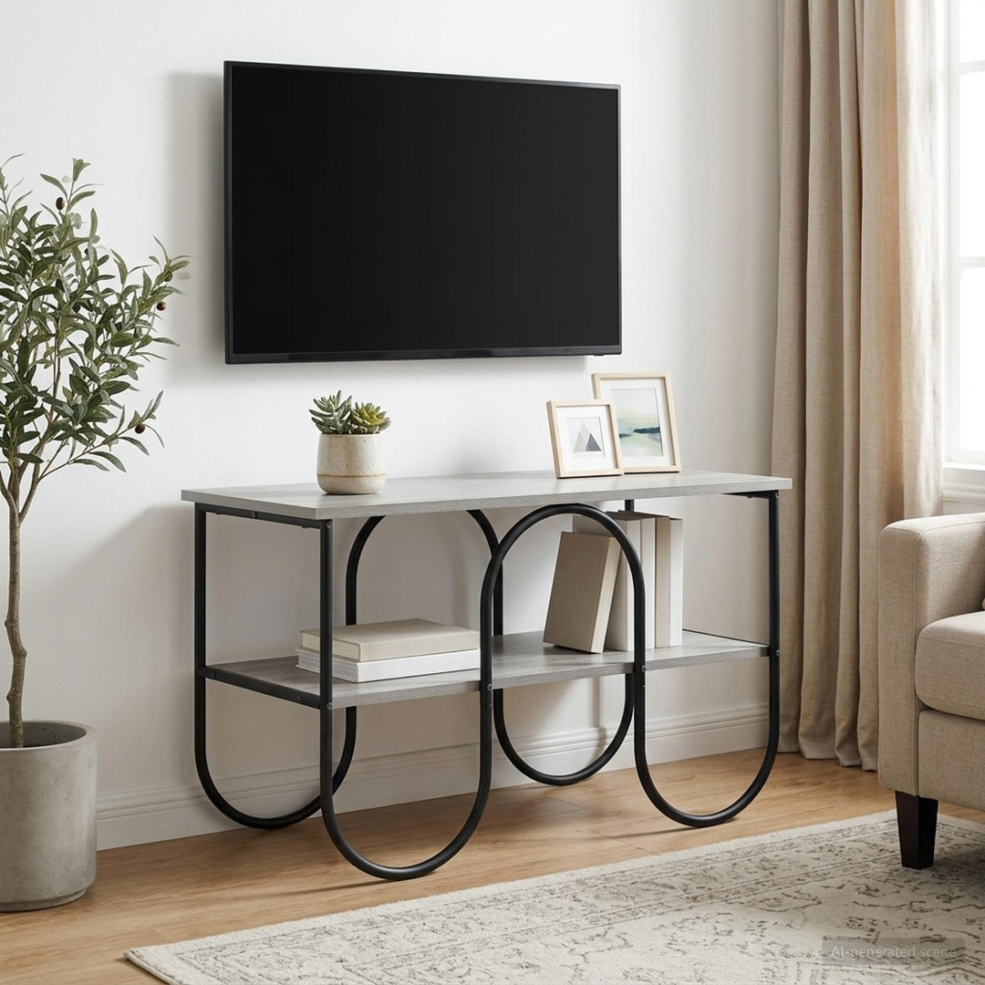TV-bord 80 x 40 x 50 cm Grå Sonoma Konstrueret træ