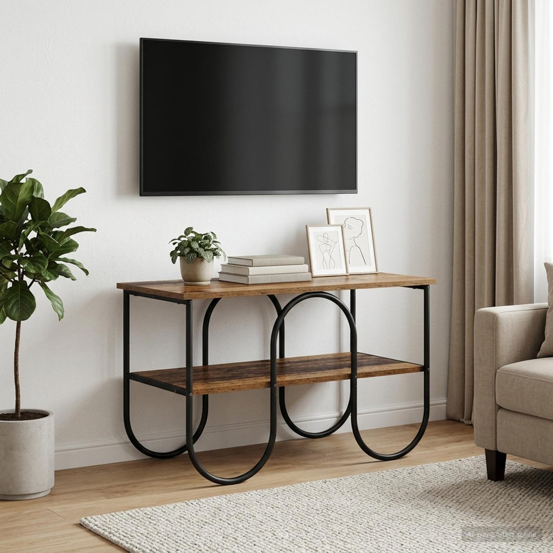 TV-bord 80 x 40 x 50 cm Gammelt træ Konstrueret træ