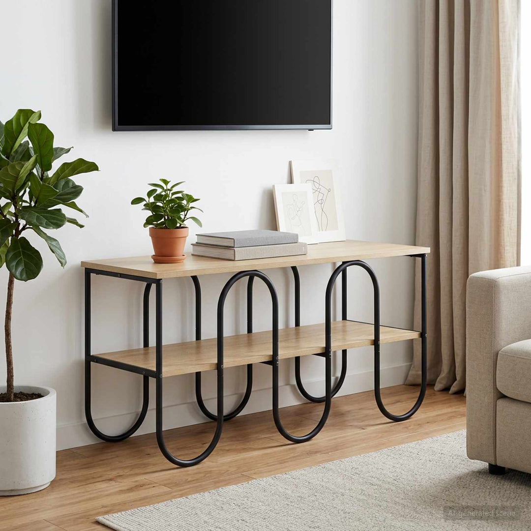 TV-bord 100 x 40 x 50 cm Sonoma-eg Konstrueret træ