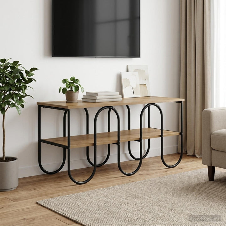 TV-bord 100 x 40 x 50 cm Artisan-eg Konstrueret træ