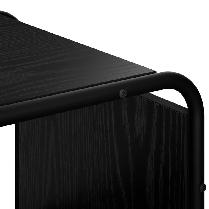 Skænk Sort eg 98 x 37.5 x 75.5 cm Konstrueret træ