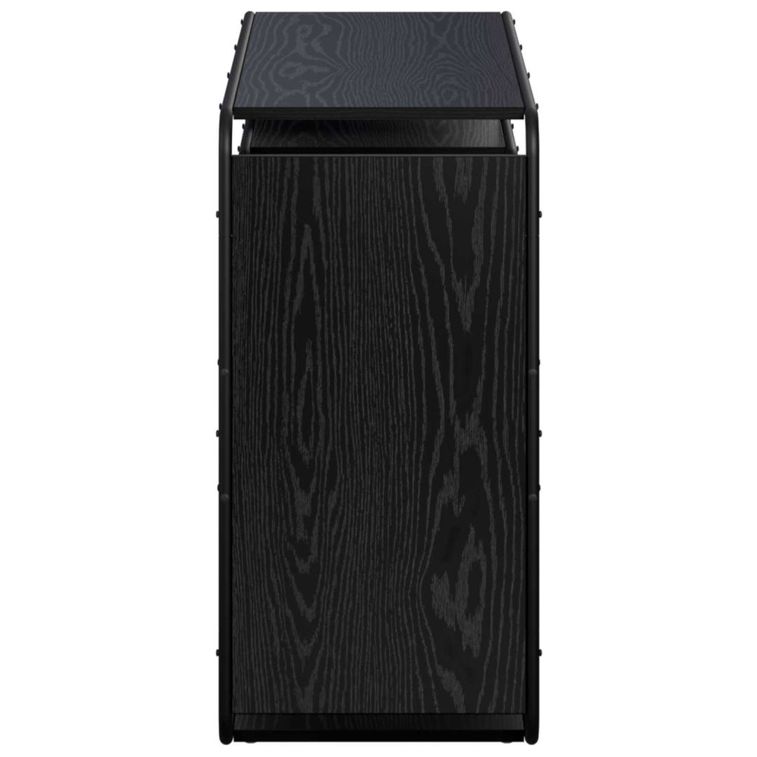 Skænk Sort eg 98 x 37.5 x 75.5 cm Konstrueret træ