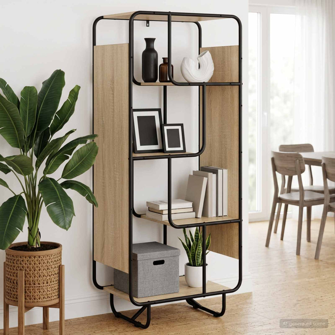 Highboard Sonoma-eg 60 x 37.5 x 144 cm Konstrueret træ
