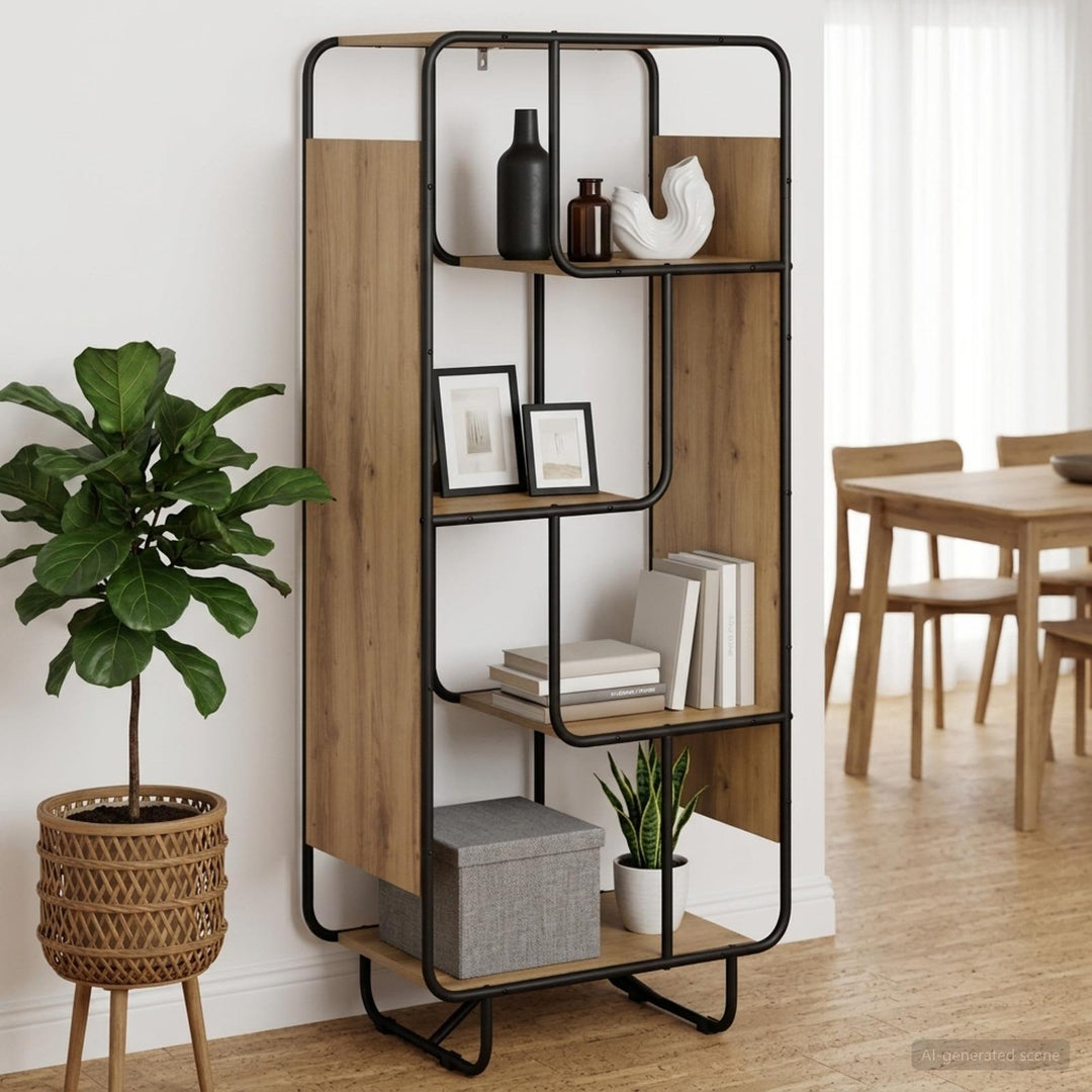 Highboard Artisan-eg 60 x 37.5 x 144 cm Konstrueret træ