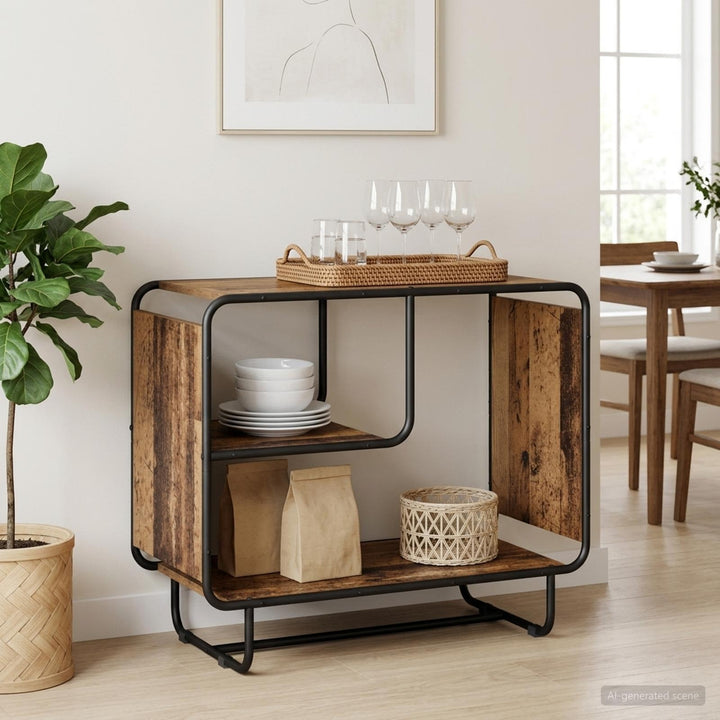 Skænk Gammelt træ 80 x 37.5 x 64.5 cm Konstrueret træ
