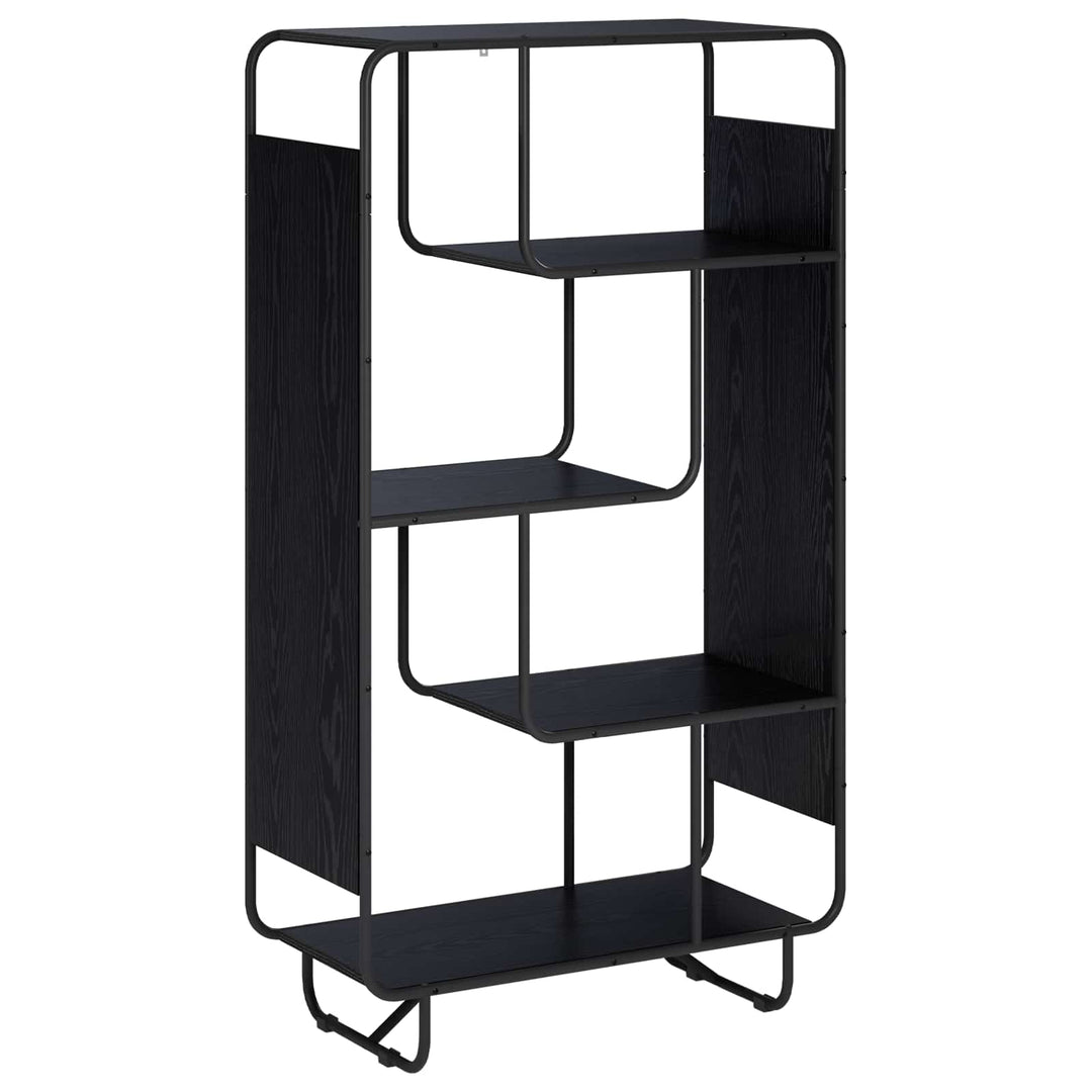 Highboard Sort eg 80 x 37,5 x 144 cm Konstrueret træ