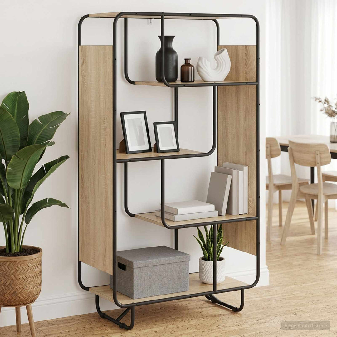 Highboard Sonoma-eg 80 x 37,5 x 144 cm Konstrueret træ