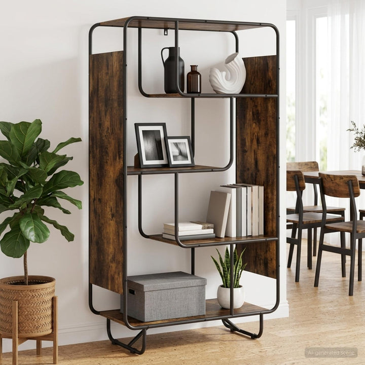 Highboard Røget eg 80 x 37,5 x 144 cm Konstrueret træ