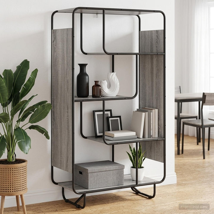 Highboard Grå Sonoma 80 x 37,5 x 144 cm Konstrueret træ