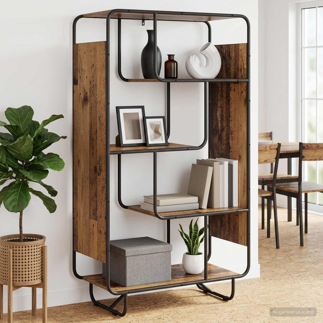 Highboard Gammelt træ 80 x 37,5 x 144 cm Konstrueret træ