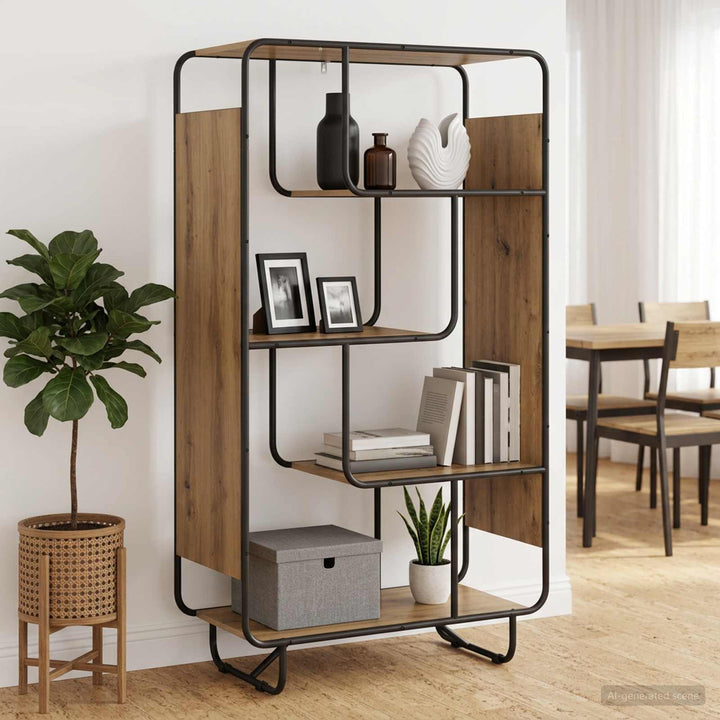 Highboard Artisan-eg 80 x 37,5 x 144 cm Konstrueret træ