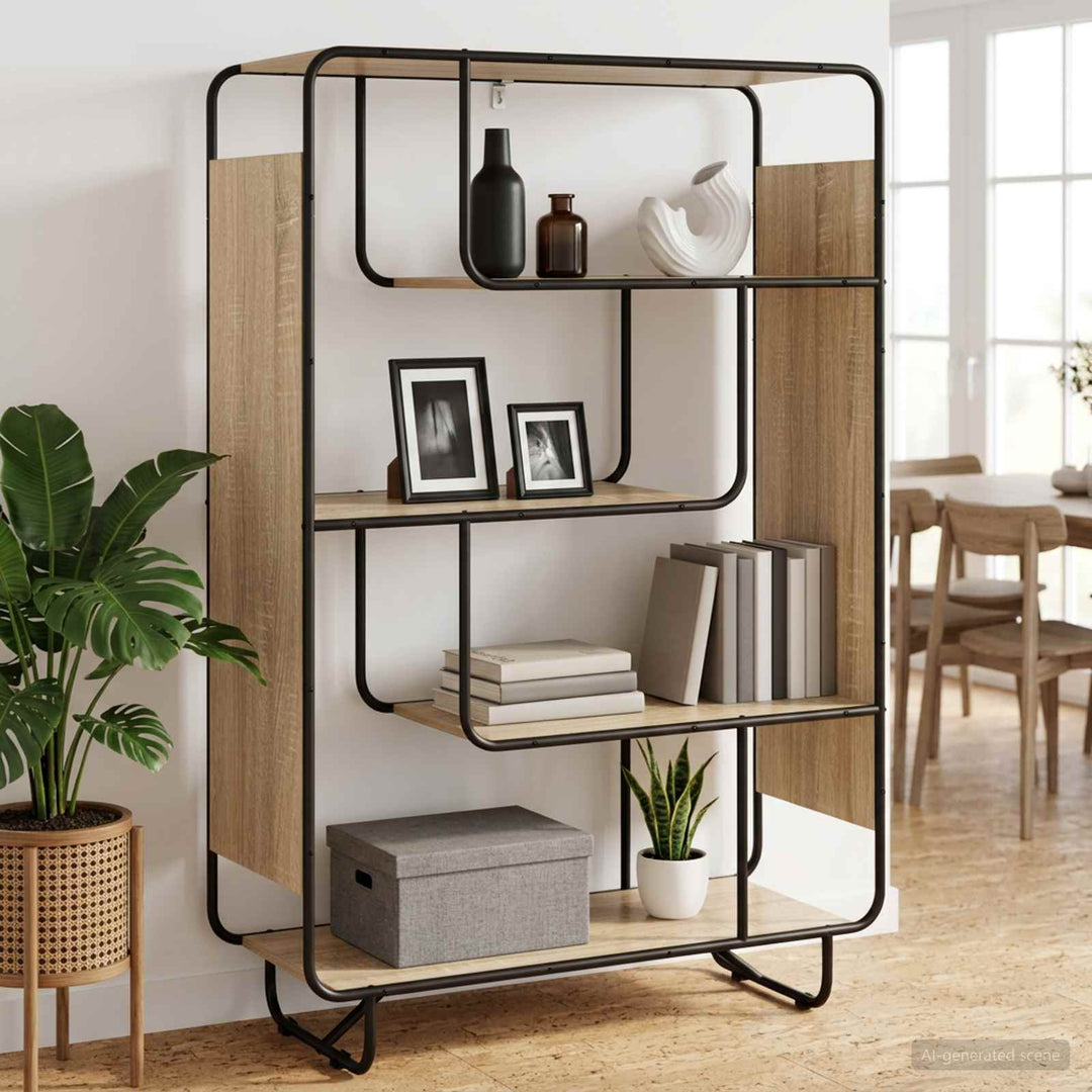 Highboard Sonoma-eg 93.5 x 37.5 x 144 cm Konstrueret træ