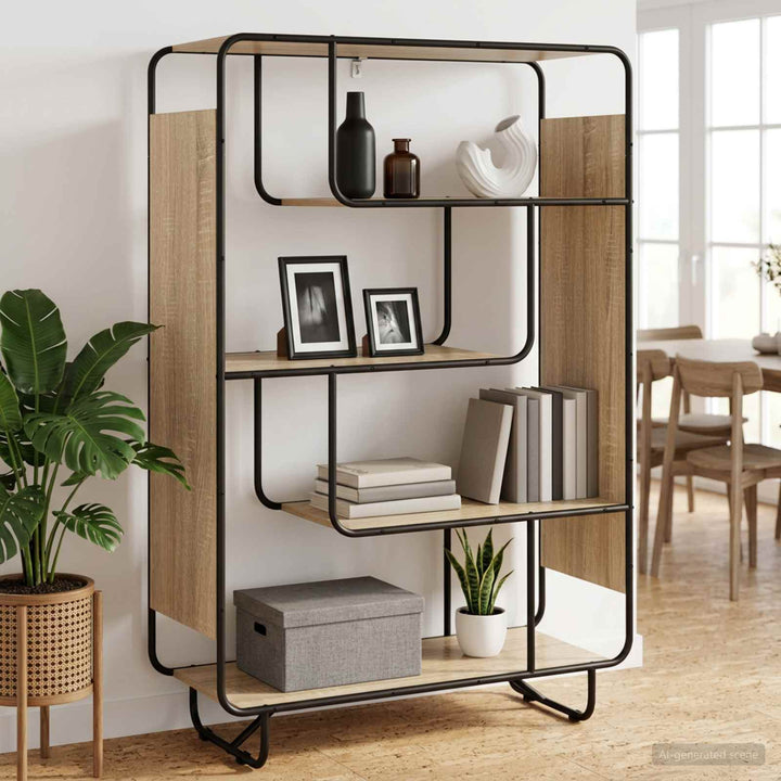 Highboard Sonoma-eg 93.5 x 37.5 x 144 cm Konstrueret træ