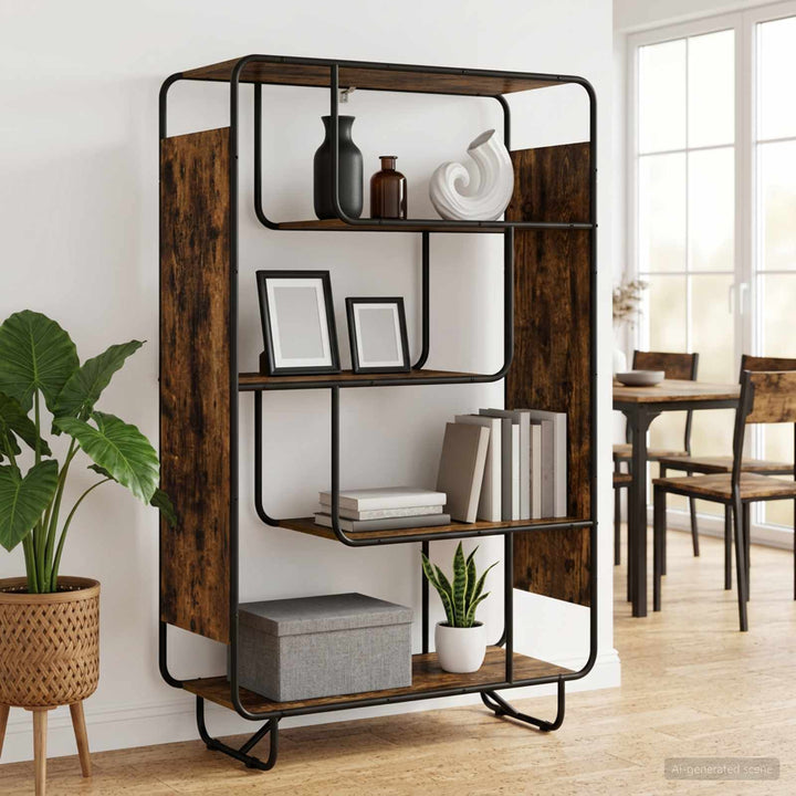 Highboard Røget eg 93.5 x 37.5 x 144 cm Konstrueret træ