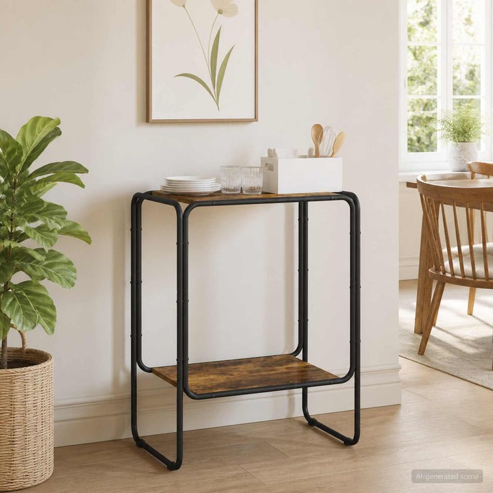 Sideboard Røget eg 60 x 38 x 75 cm Konstrueret træ
