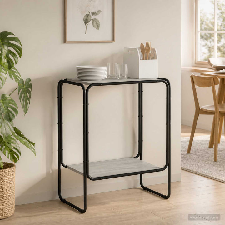 Sideboard Grå Sonoma 60 x 38 x 75 cm Konstrueret træ