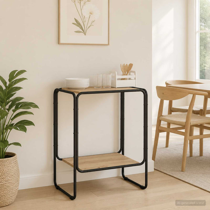 Sideboard Artisan-eg 60 x 38 x 75 cm Konstrueret træ