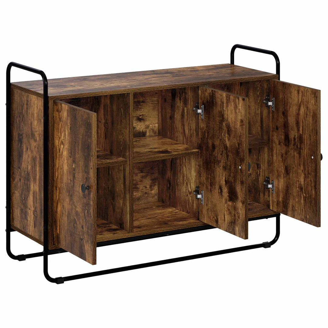 skænk Røget eg 102 x 35 x 75 cm Konstrueret træ