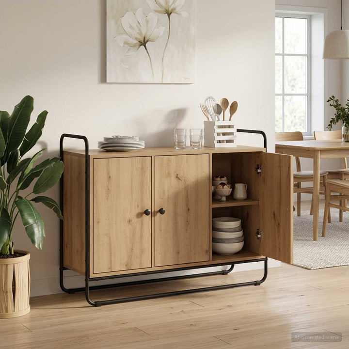 skænk Artisan-eg 102 x 35 x 75 cm Konstrueret træ