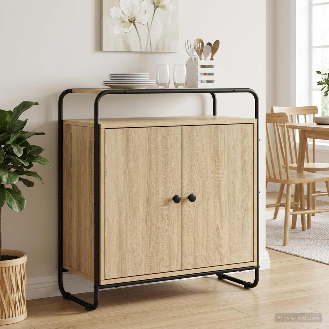 Skænk Sonoma-eg 68 x 35 x 75 cm Konstrueret træ