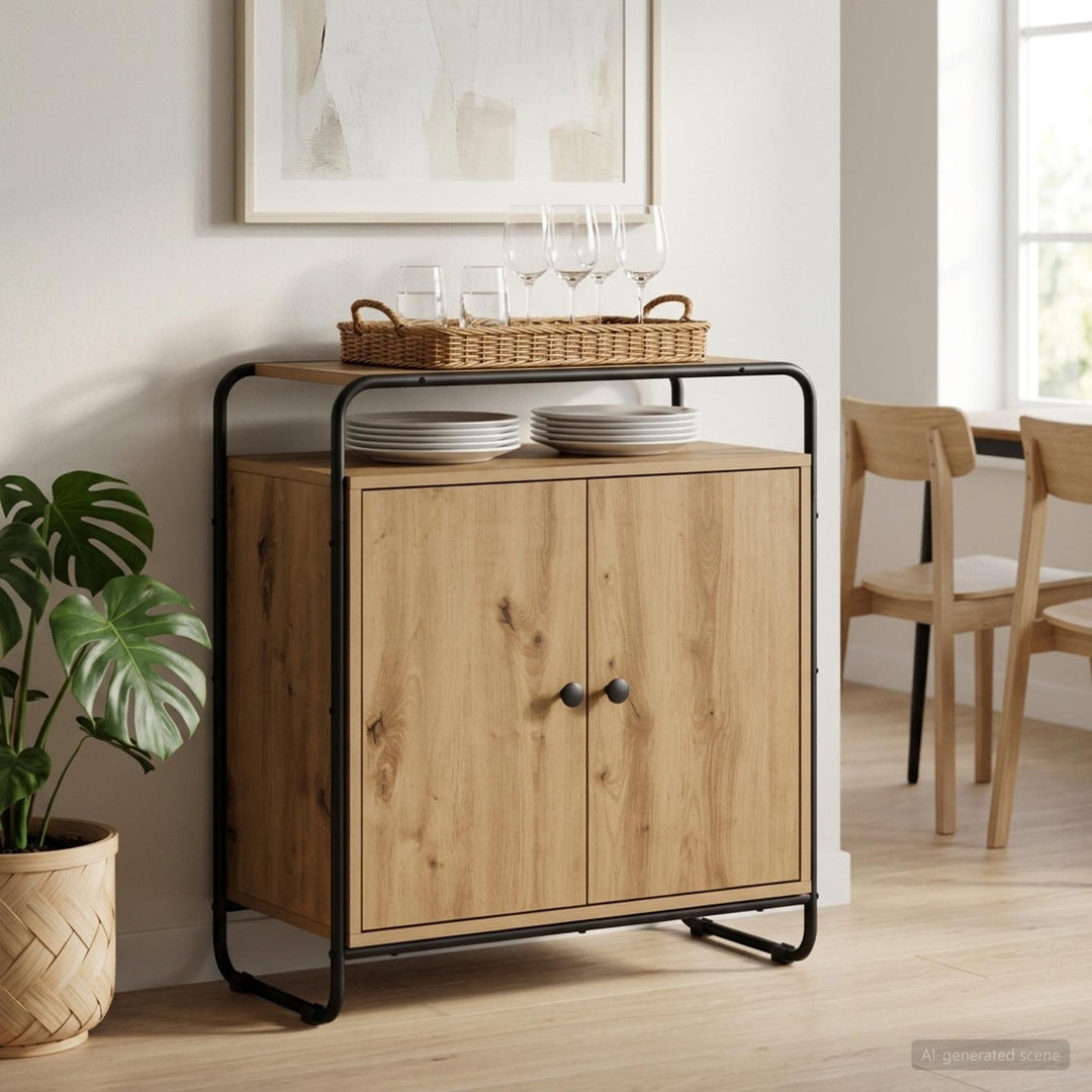 Skænk Artisan-eg 68 x 35 x 75 cm Konstrueret træ