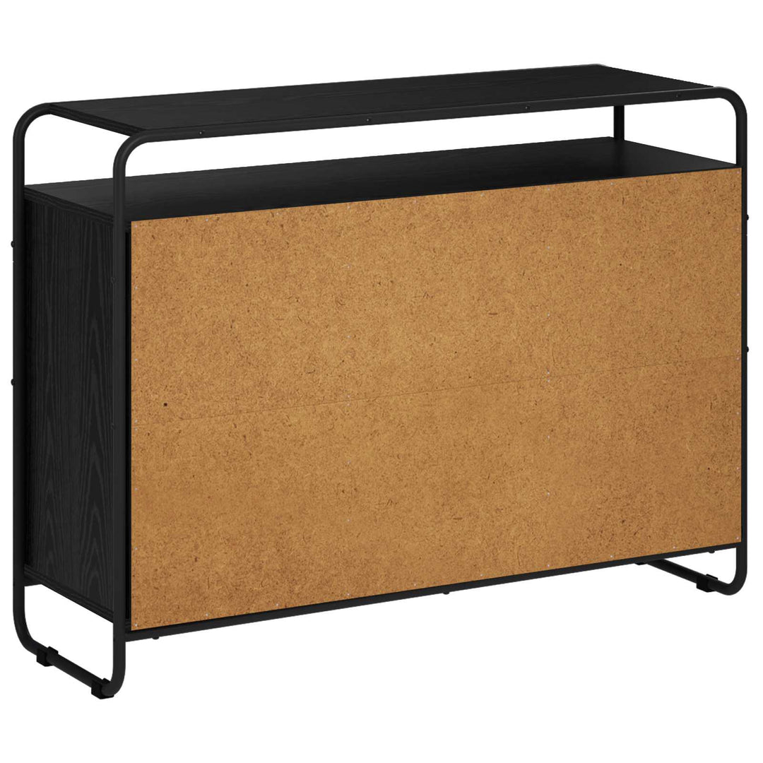 Skænk Sort eg 102 x 35 x 75 cm Konstrueret træ