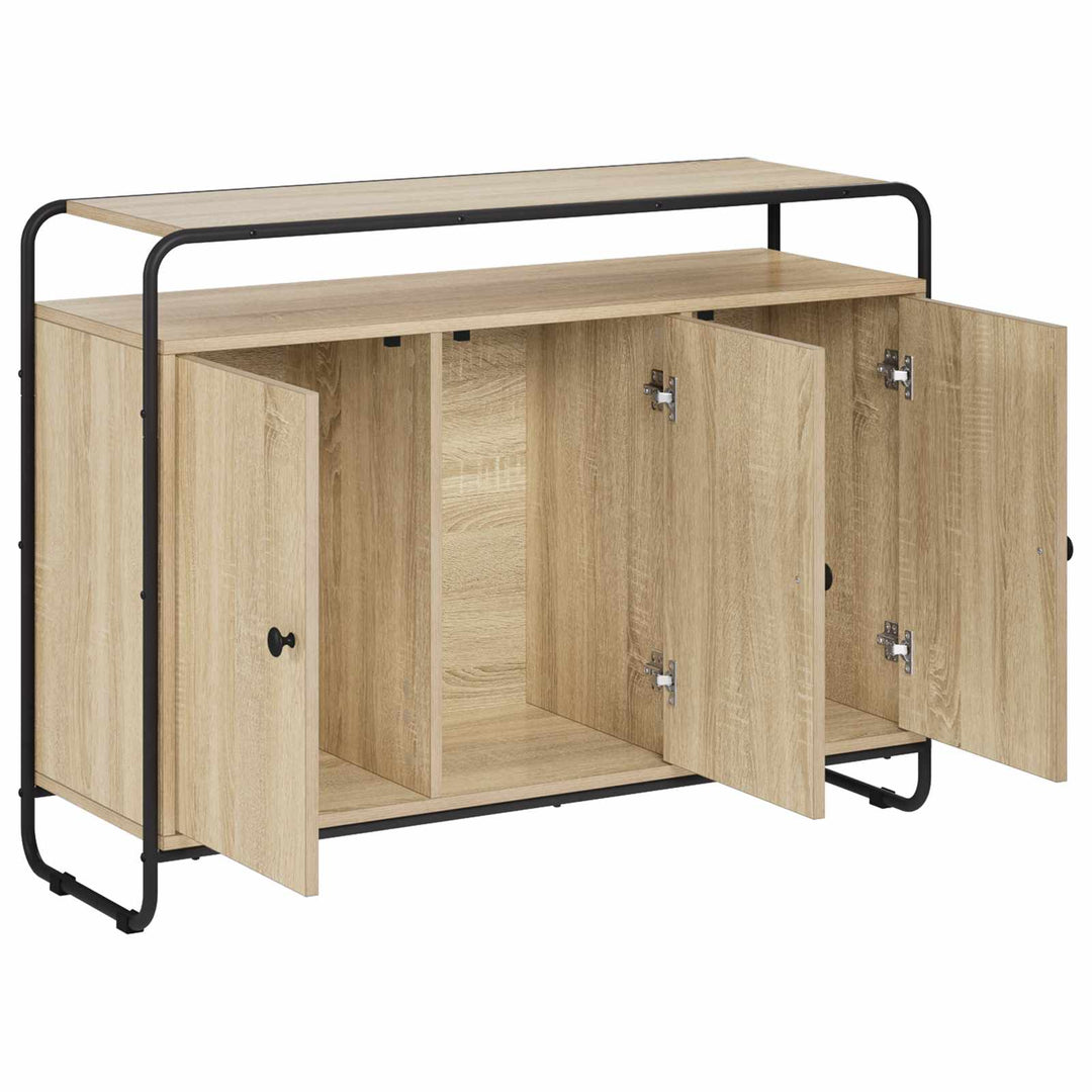 Skænk Sonoma-eg 102 x 35 x 75 cm Konstrueret træ