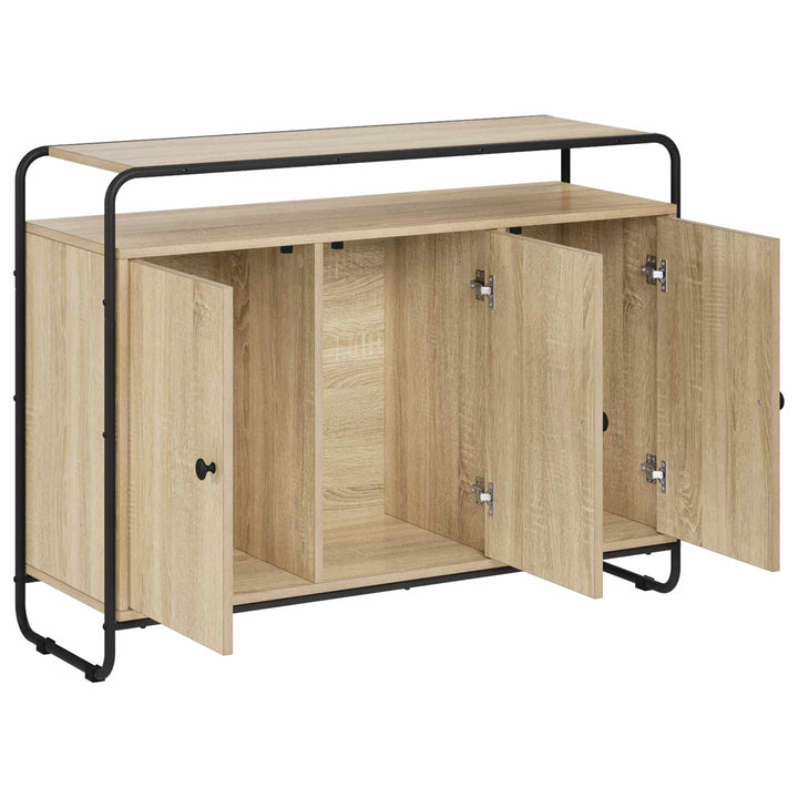 Skænk Sonoma-eg 102 x 35 x 75 cm Konstrueret træ