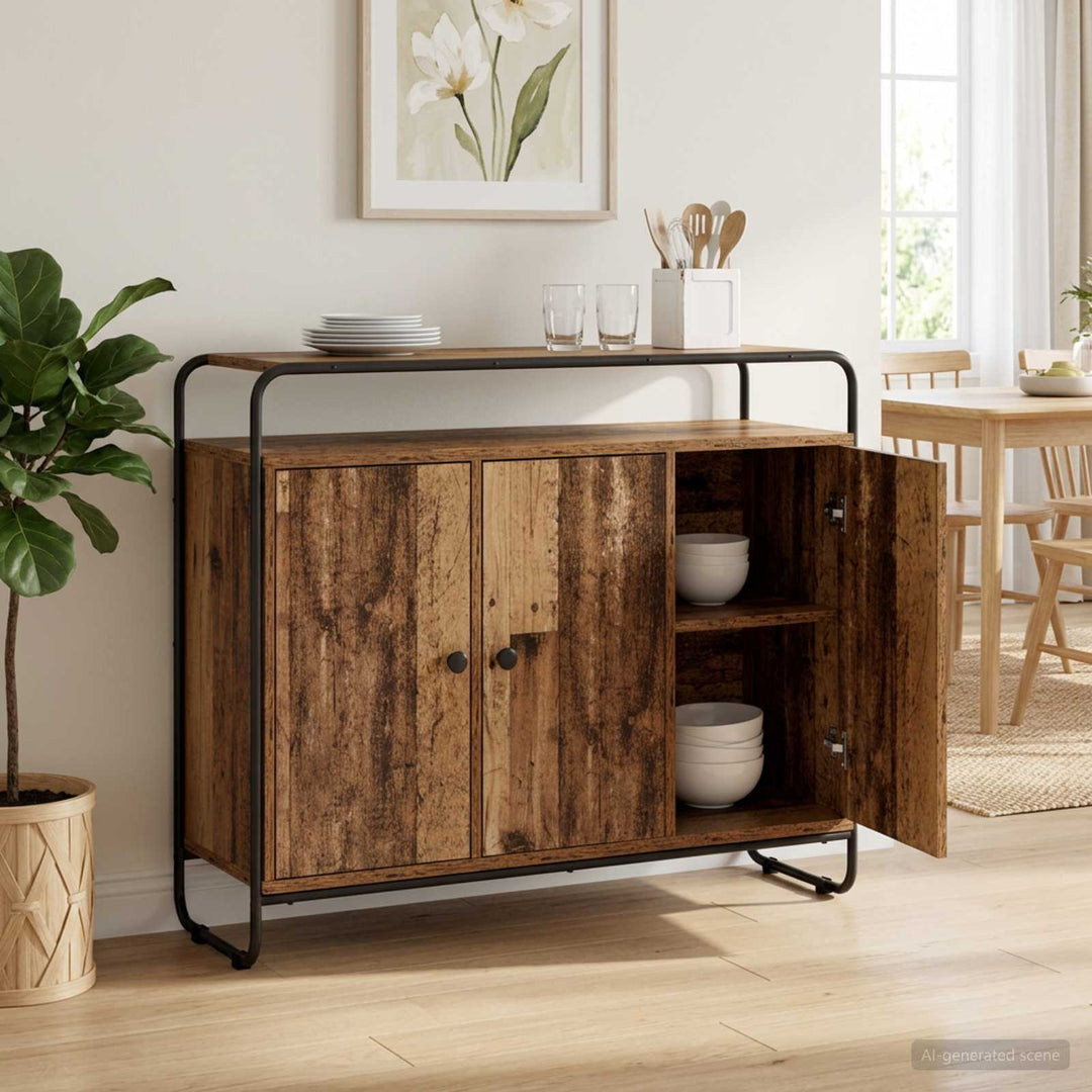 Skænk Gammelt træ 102 x 35 x 75 cm Konstrueret træ