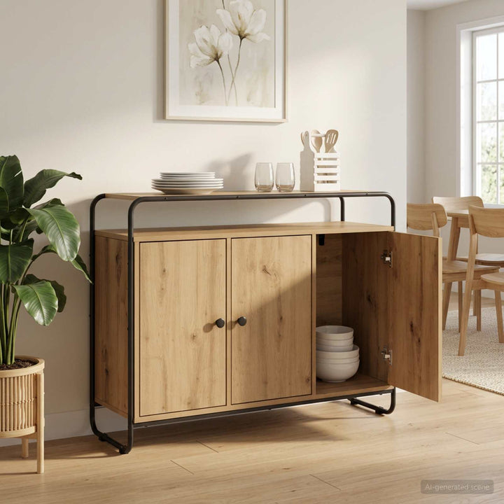 Skænk Artisan-eg 102 x 35 x 75 cm Konstrueret træ