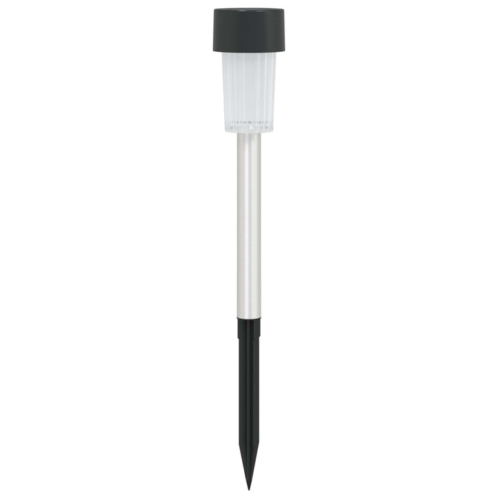 Udendørs sollys med jordspyd 12 pcs Varm hvid 29,5 cm