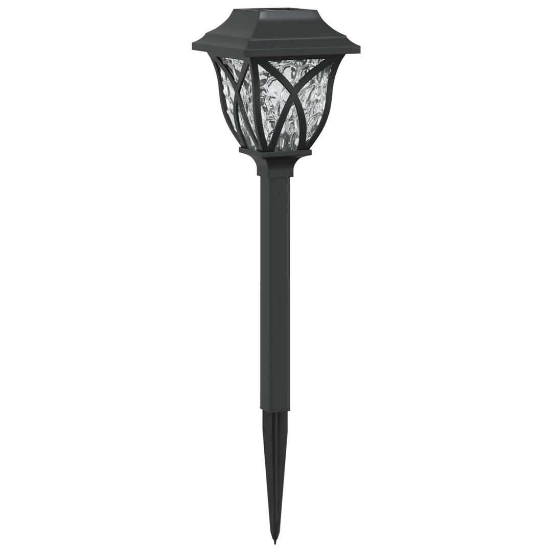 Udendørs sollys med jordspyd 24 pcs Varm hvid 42 cm PP