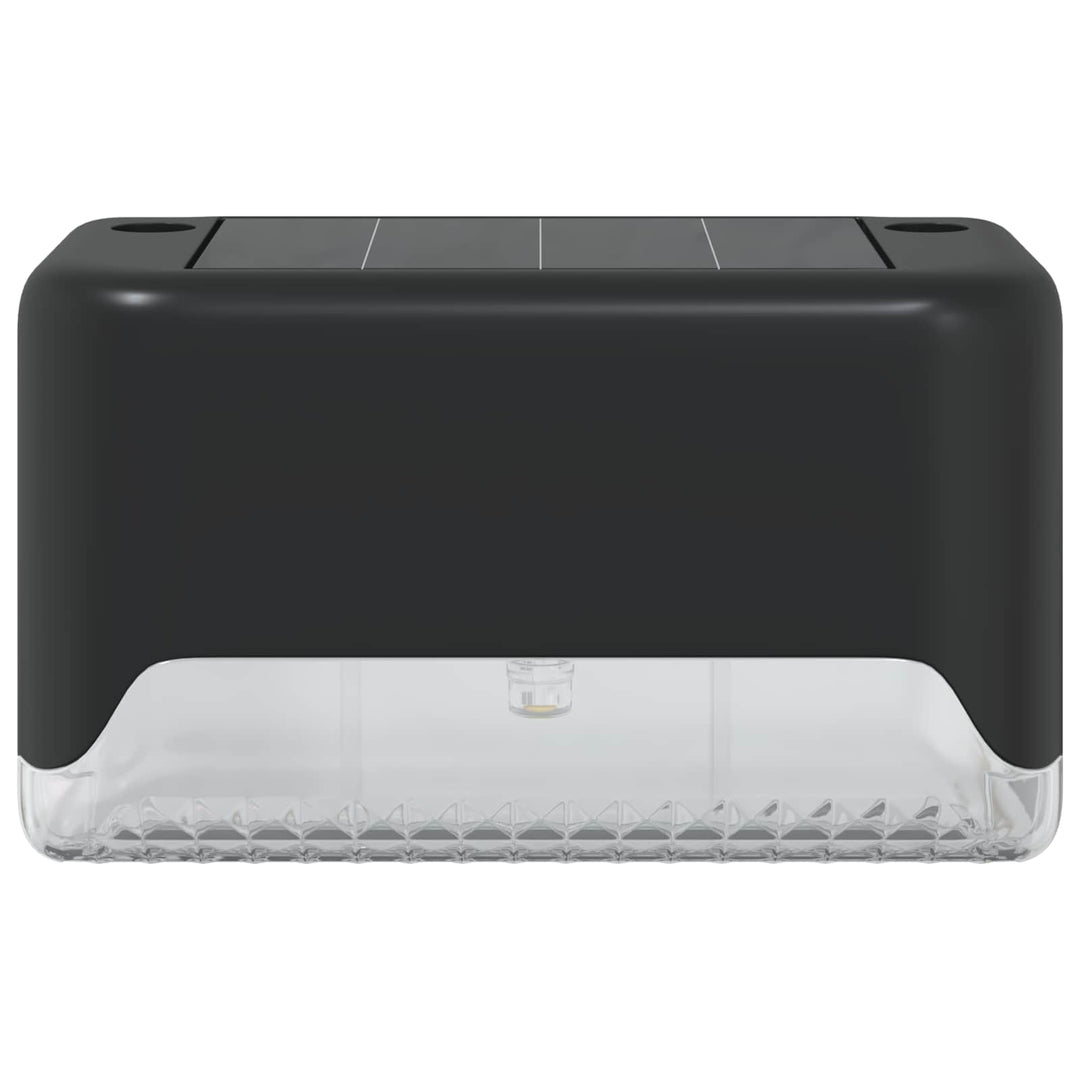 Udendørs sollys med jordspyd 12 pcs Varm hvid 4,5 cm ABS og PS