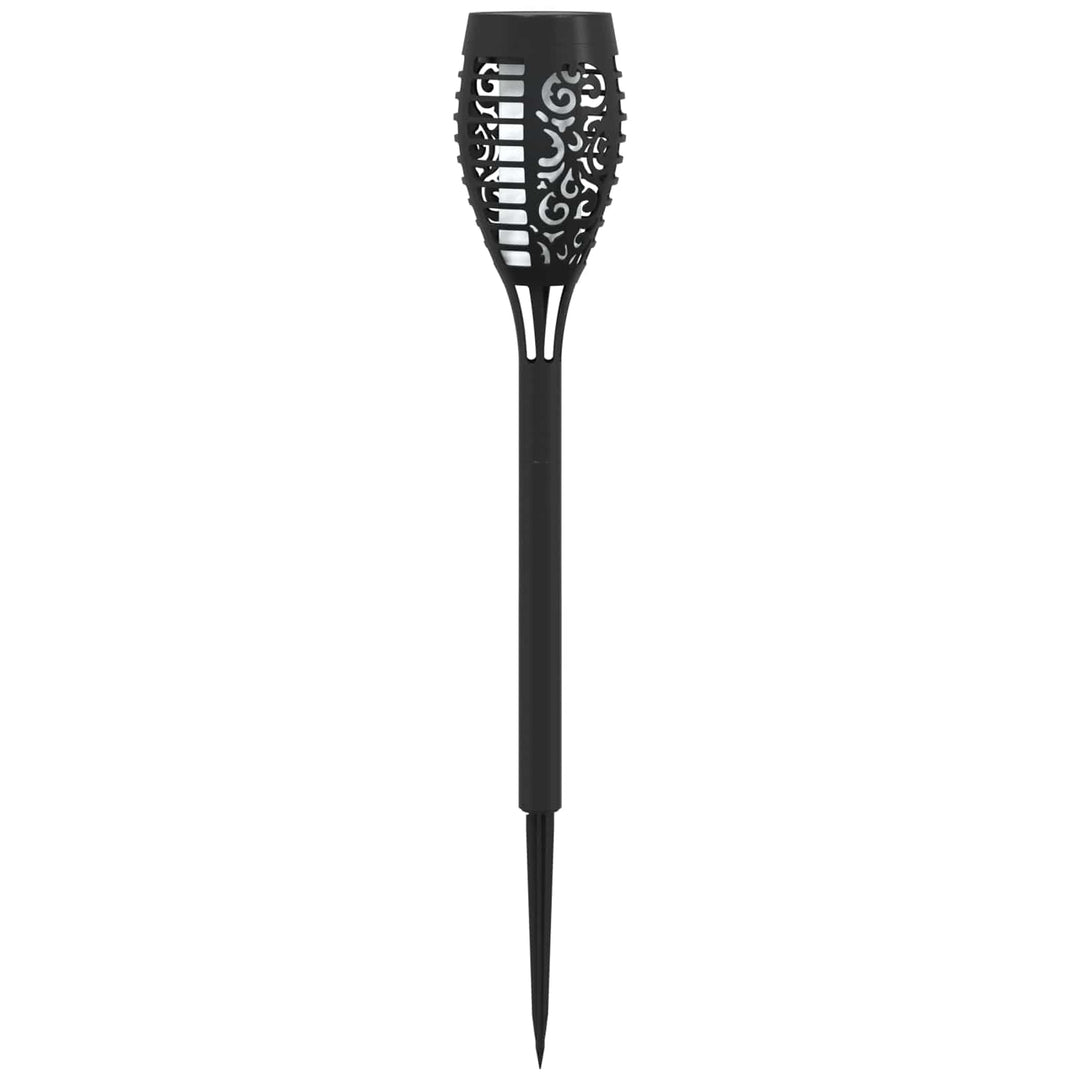 Udendørs sollys med jordspyd 6 pcs Varm hvid 47,5 cm ABS