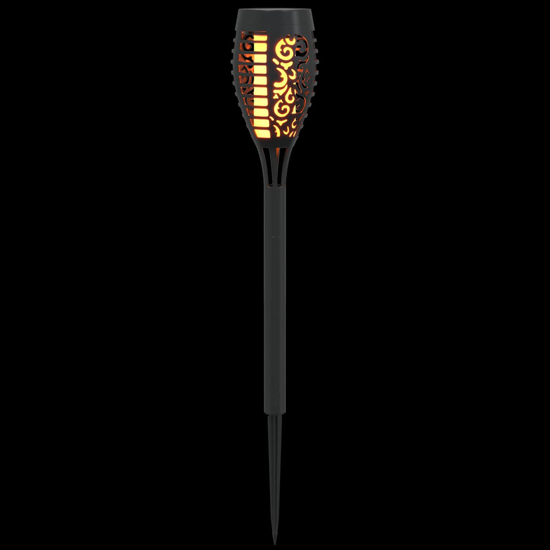 Udendørs sollys med jordspyd 6 pcs Varm hvid 47,5 cm ABS