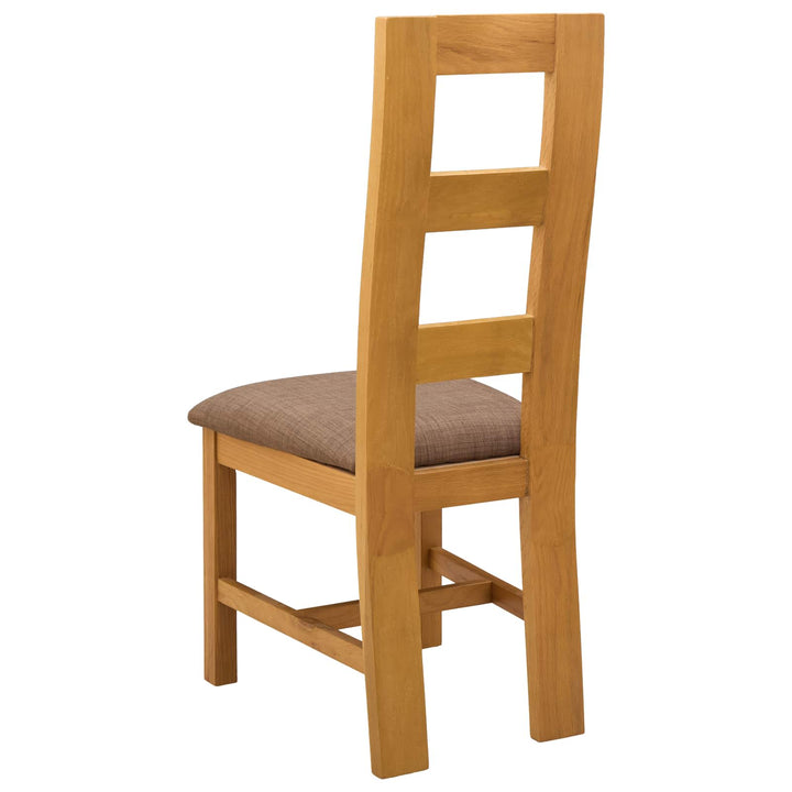 Spisestuestol 2 pcs Massivt Eg Træ Grå 45 x 51 x 105 cm