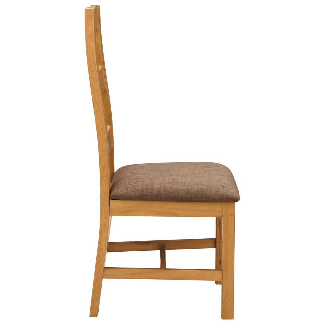 Spisestuestol 2 pcs Massivt Eg Træ Grå 45 x 51 x 105 cm