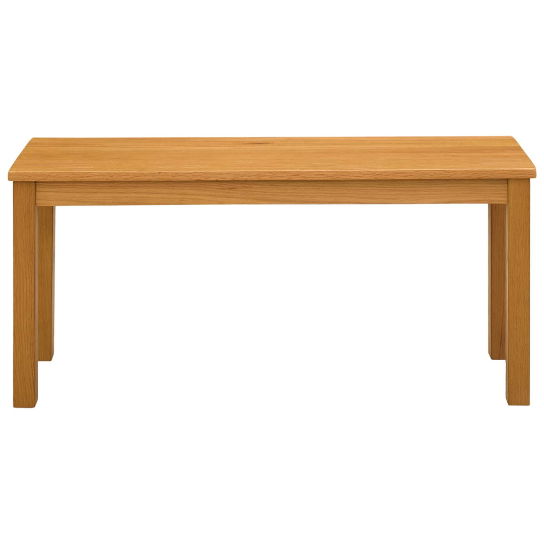 Spisebænk 95 x 32 x 45 cm Massivt Eg Træ Naturfarvet