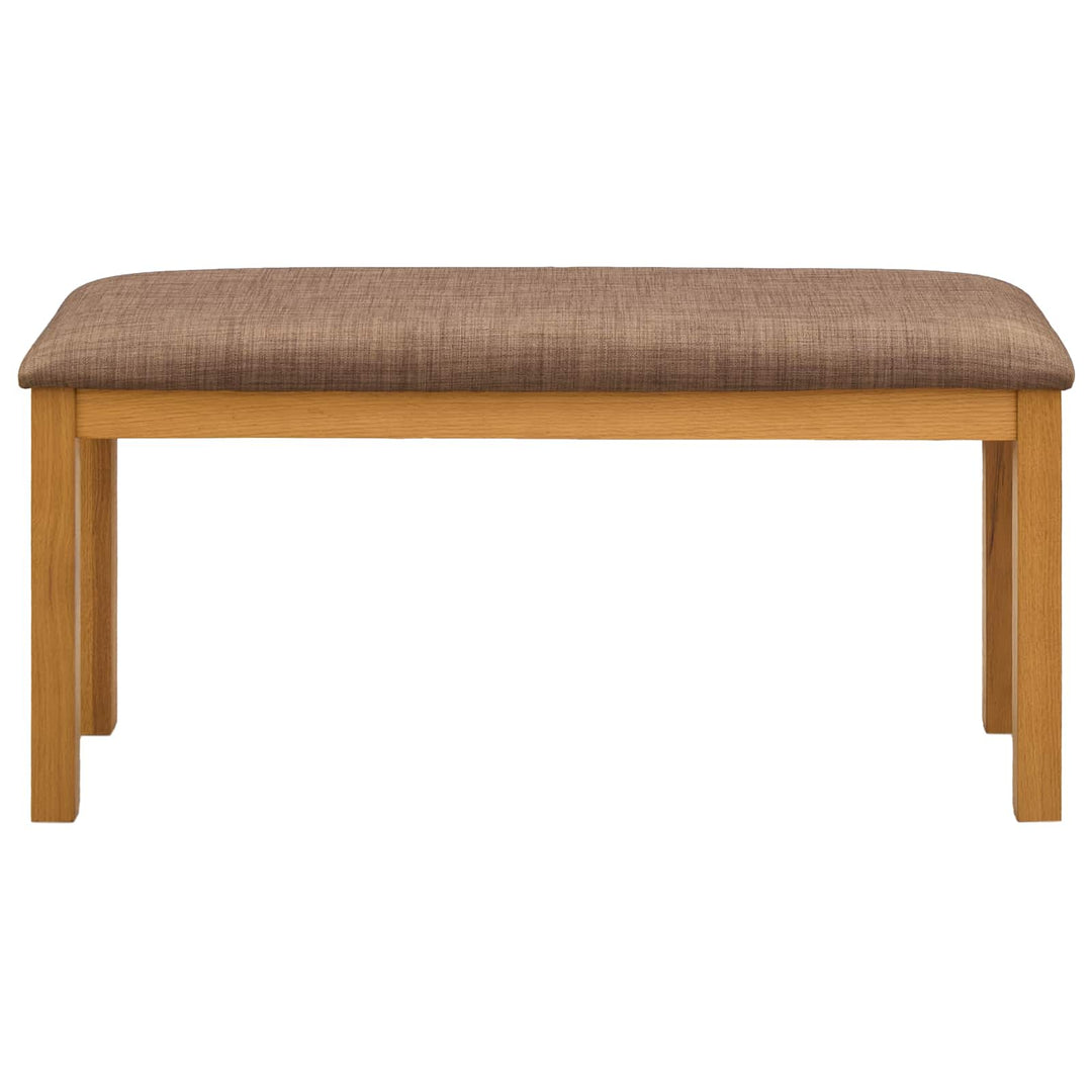 Spisebænk 95 x 32 x 45 cm Massivt Eg Træ Grå