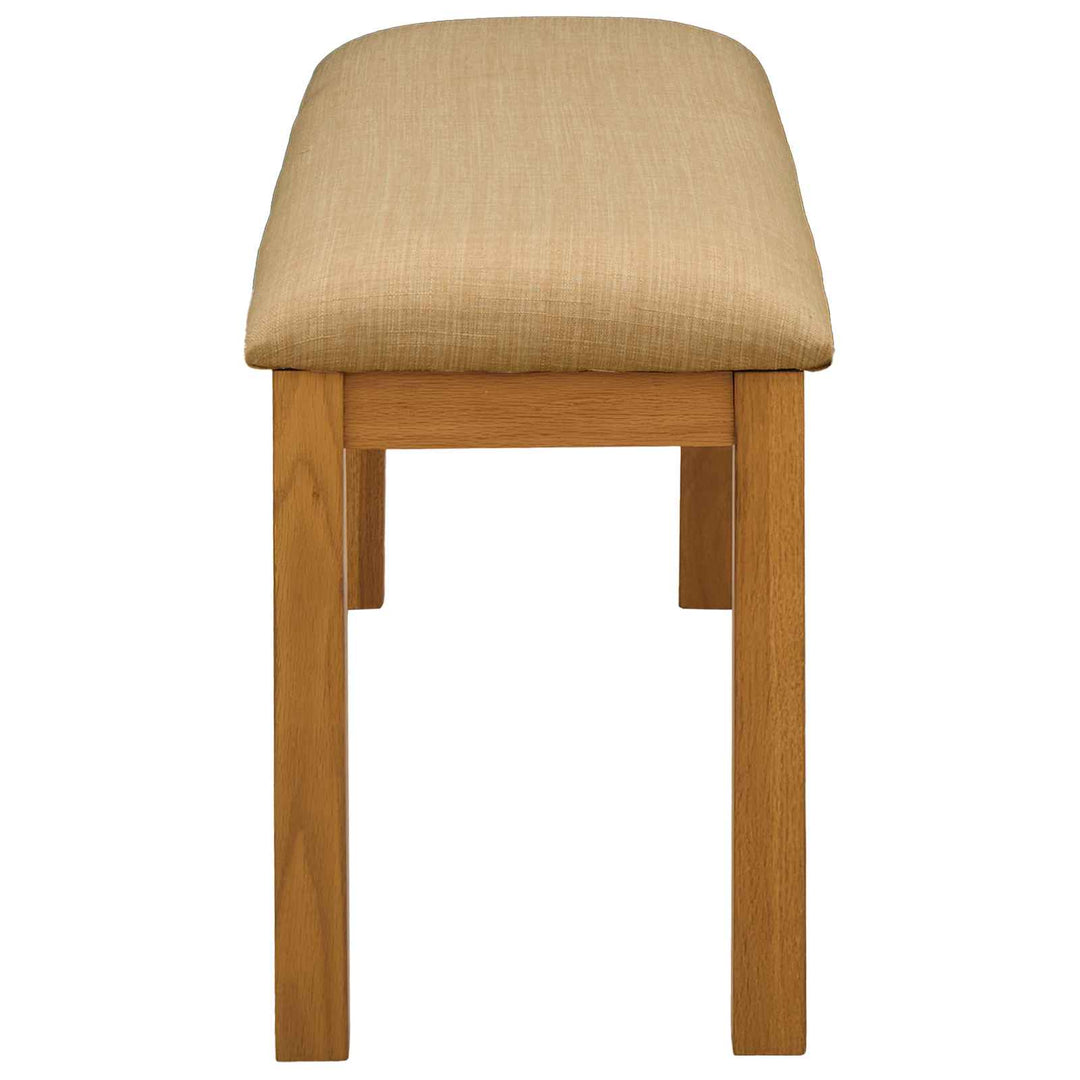 Spisebænk 95 x 32 x 45 cm Massivt Eg Træ Beige