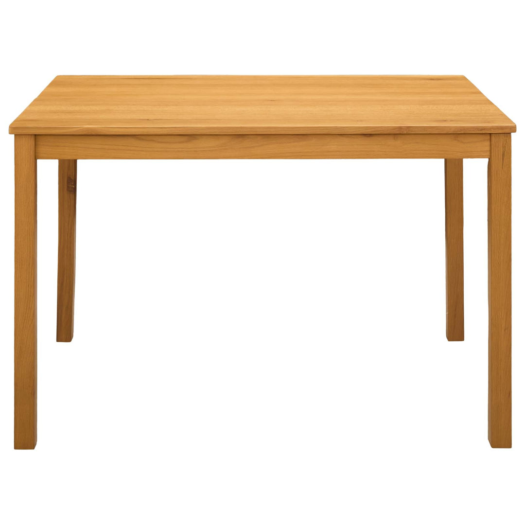 Spisebord 110 x 75 x 75 cm Massivt Eg Træ Naturfarvet