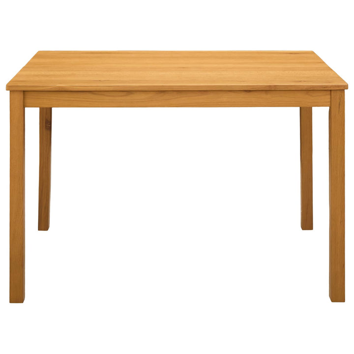 Spisebord 110 x 75 x 75 cm Massivt Eg Træ Naturfarvet